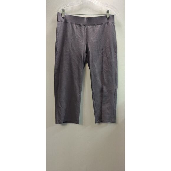 Eileen Fisher Pants - EILEEN FISHER Gray Pull On Jersey Stretch Ankle Pants Women Small Casual Lounge